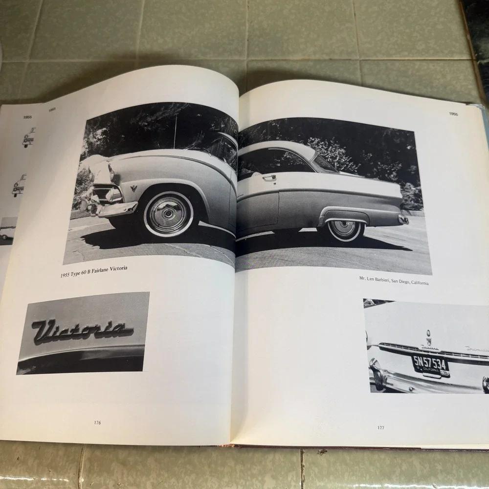 The Nifty Fifties Fords Ray Miller 1974 Hardcover Illustrated History Book